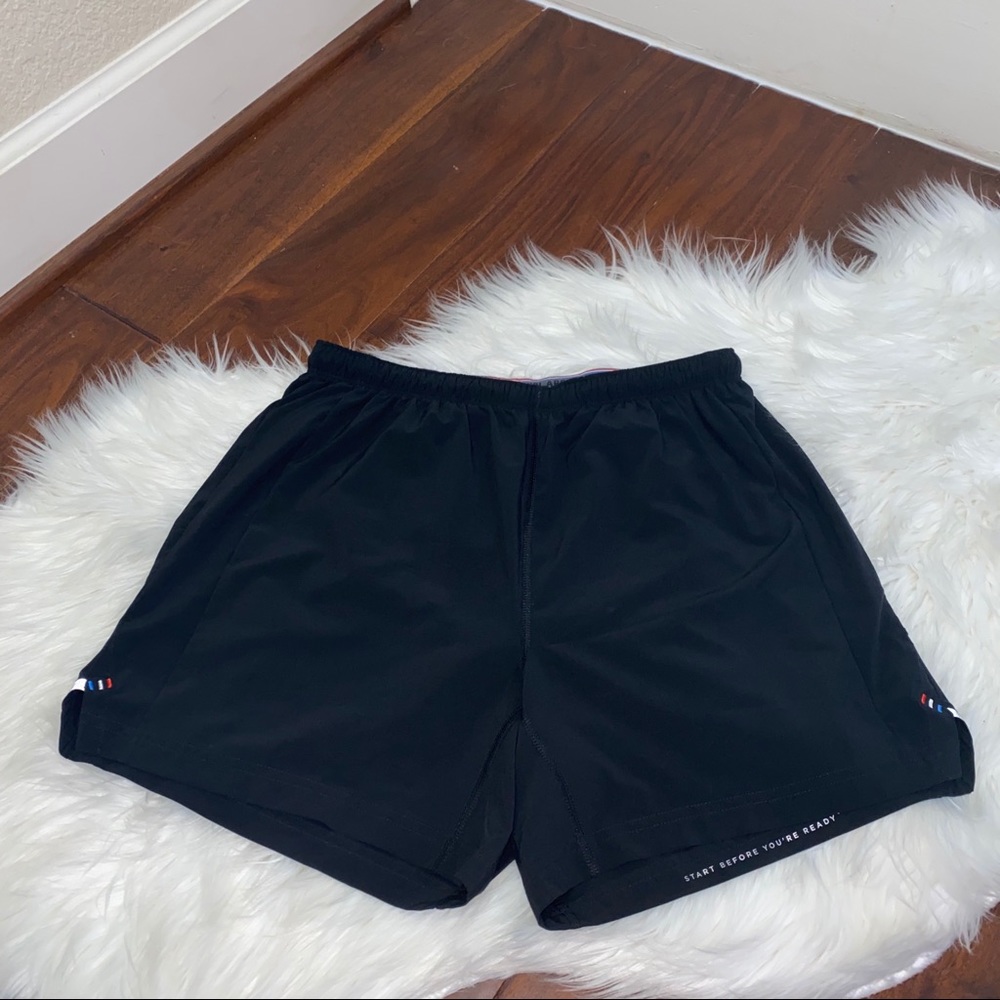 Fourlaps Extend 5” Black Lined Running Shorts Sm.